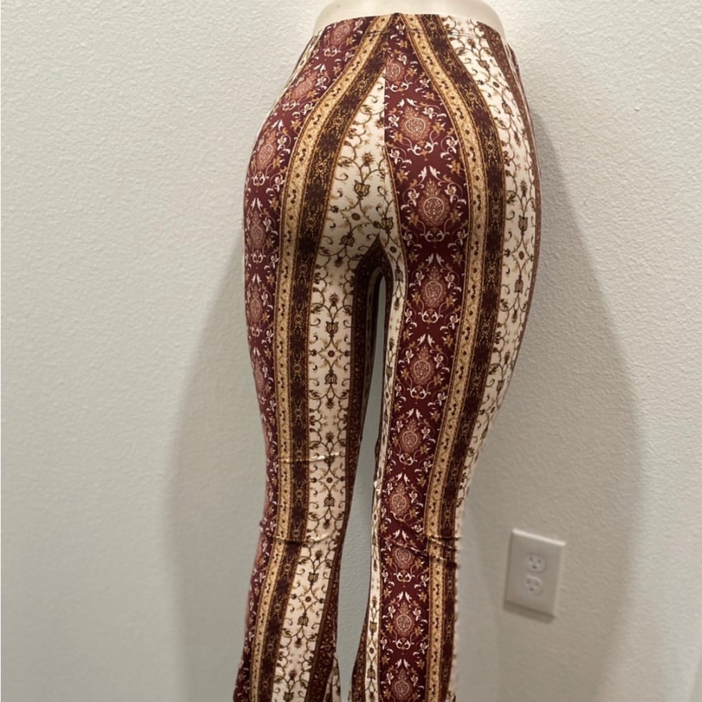 High Waist Wide Leg Long Bell Bottom Yoga Pants.